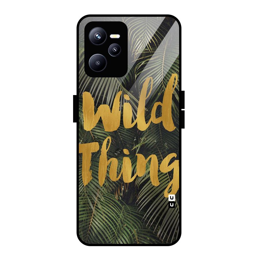 Wild Leaf Thing Glass Back Case for Realme C35