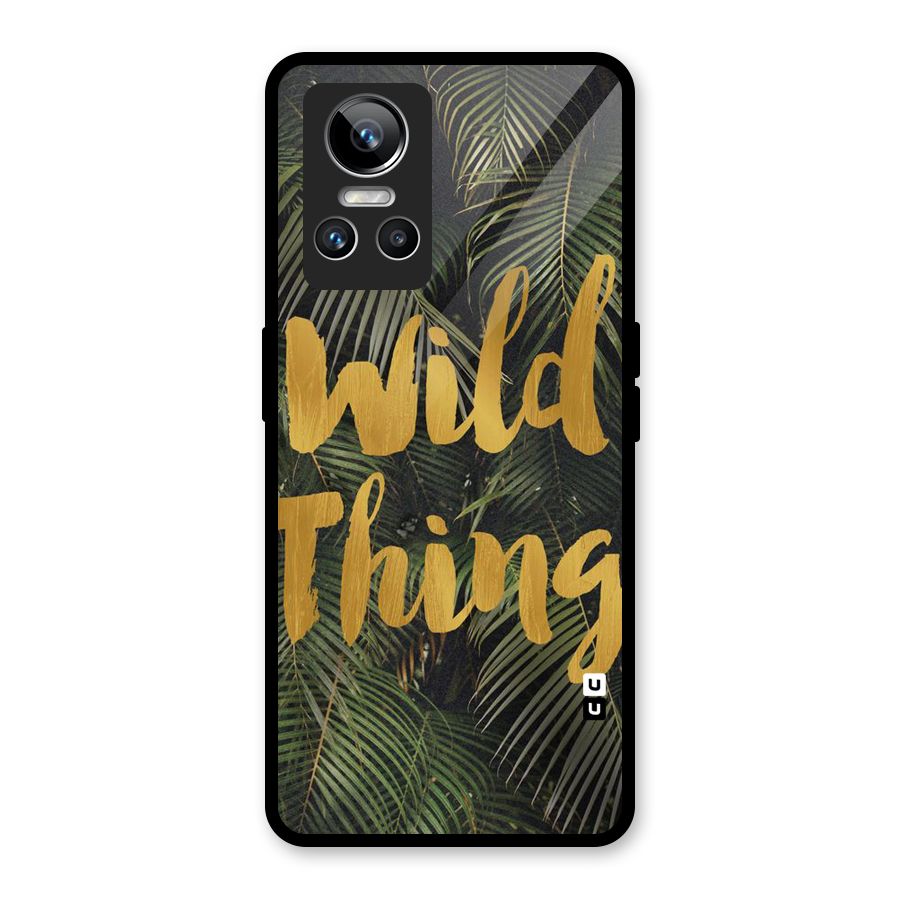 Wild Leaf Thing Glass Back Case for Realme GT Neo 3