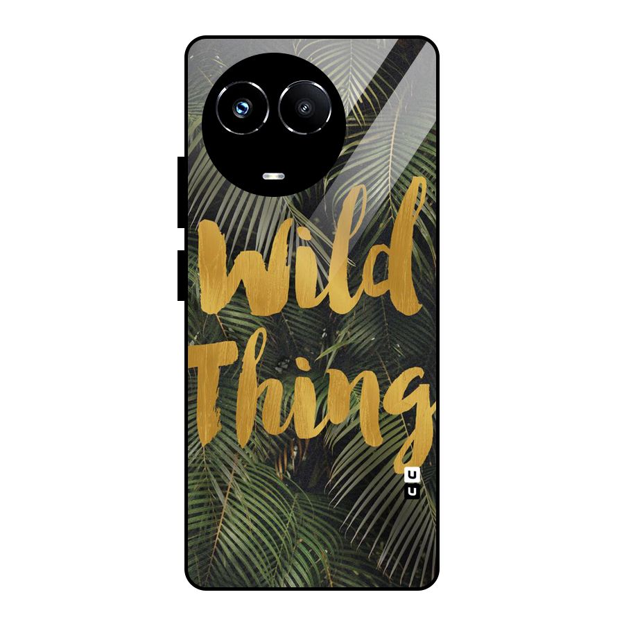 Wild Leaf Thing Glass Back Case for Realme Narzo 60X