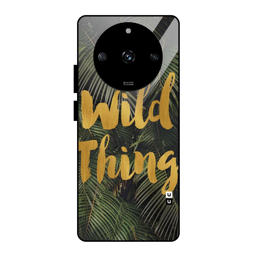 Wild Leaf Thing Glass Back Case for Realme Narzo 60 5G