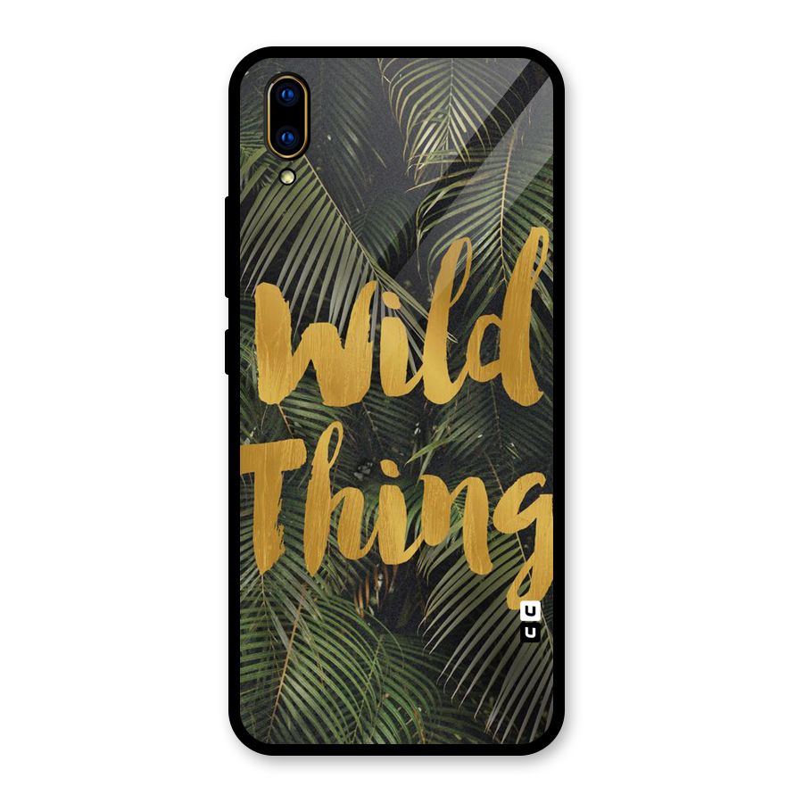 Wild Leaf Thing Glass Back Case for Vivo V11 Pro