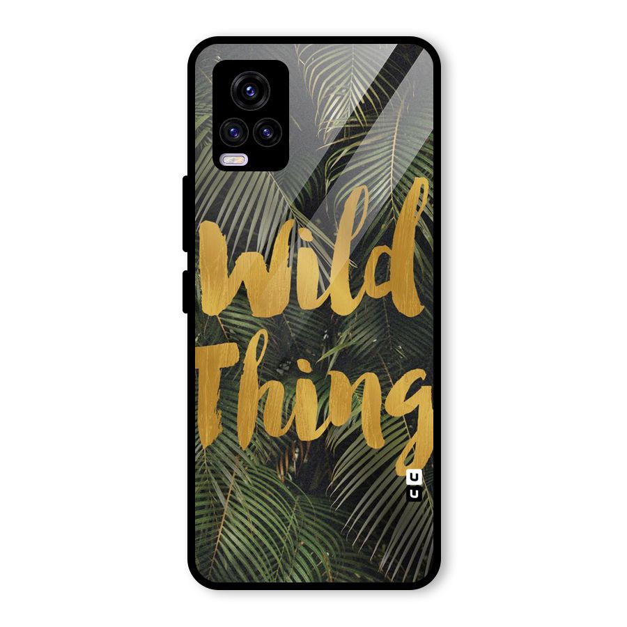 Wild Leaf Thing Glass Back Case for Vivo V20 2021