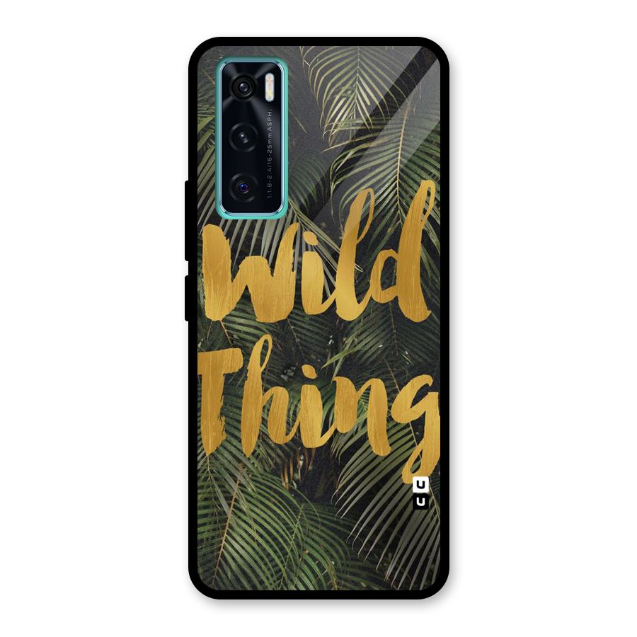 Wild Leaf Thing Glass Back Case for Vivo V20 SE