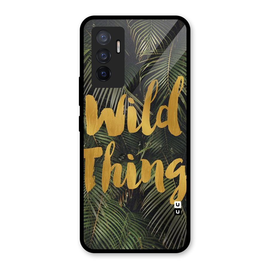 Wild Leaf Thing Glass Back Case for Vivo V23e