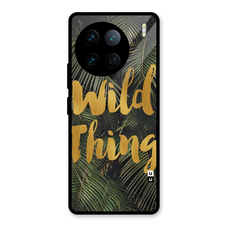 Wild Leaf Thing Glass Back Case for Vivo X90 Pro