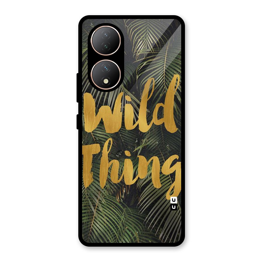 Wild Leaf Thing Glass Back Case for Vivo Y100A