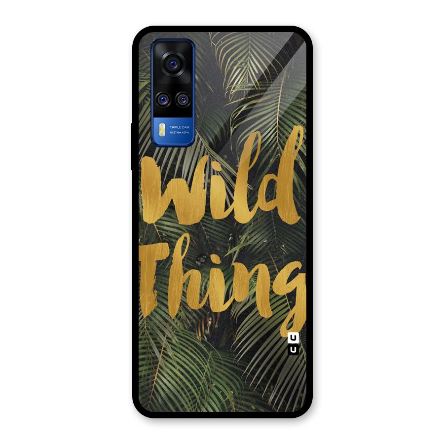 Wild Leaf Thing Glass Back Case for Vivo Y31