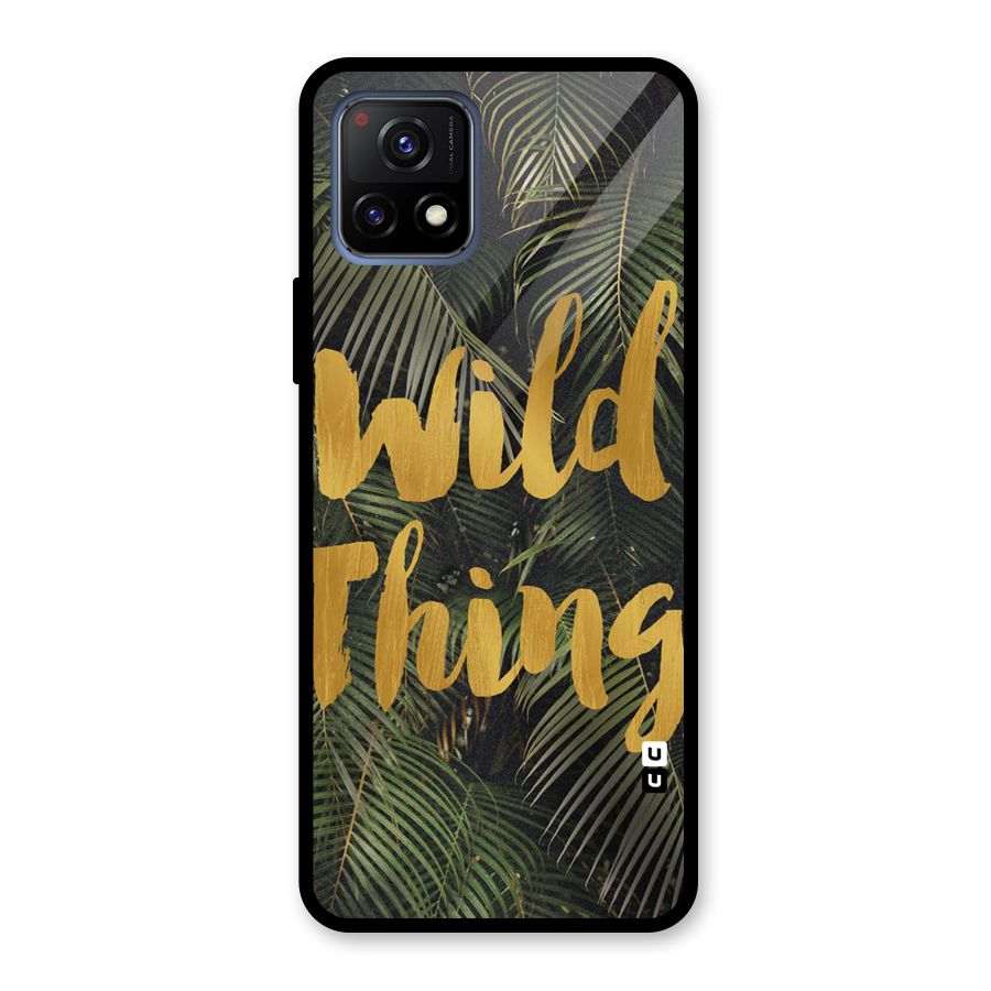 Wild Leaf Thing Glass Back Case for Vivo Y72 5G