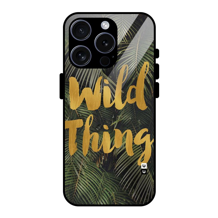Wild Leaf Thing Glass Back Case for iPhone 15 Pro