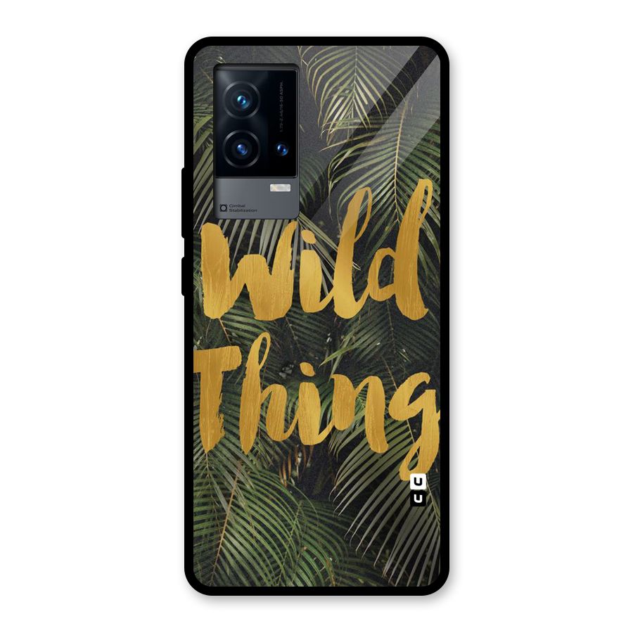 Wild Leaf Thing Glass Back Case for iQOO 9 5G