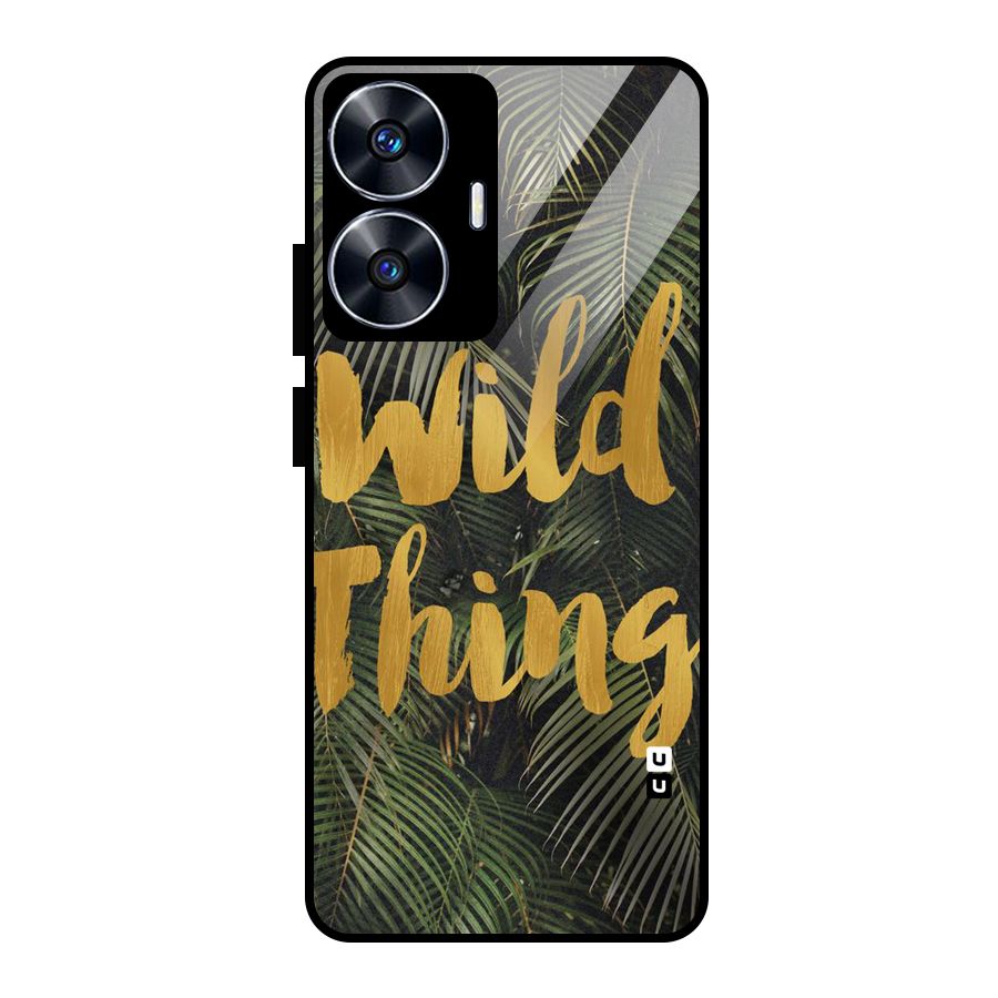 Wild Leaf Thing Glass Back Case for realme C55