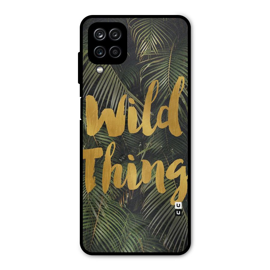 Wild Leaf Thing Metal Back Case for Galaxy A12
