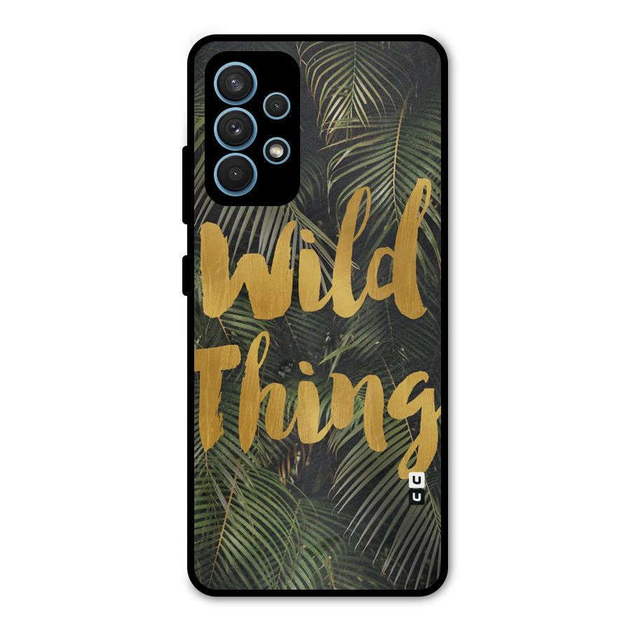 Wild Leaf Thing Metal Back Case for Galaxy A32
