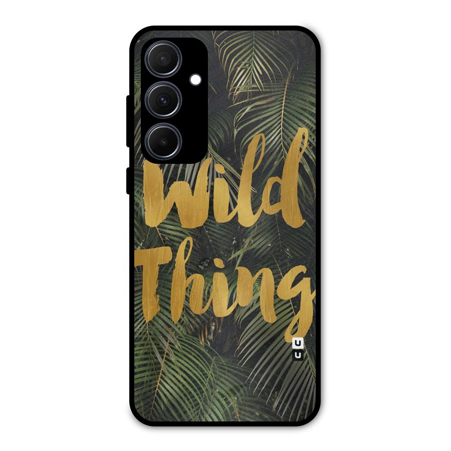 Wild Leaf Thing Metal Back Case for Galaxy A35