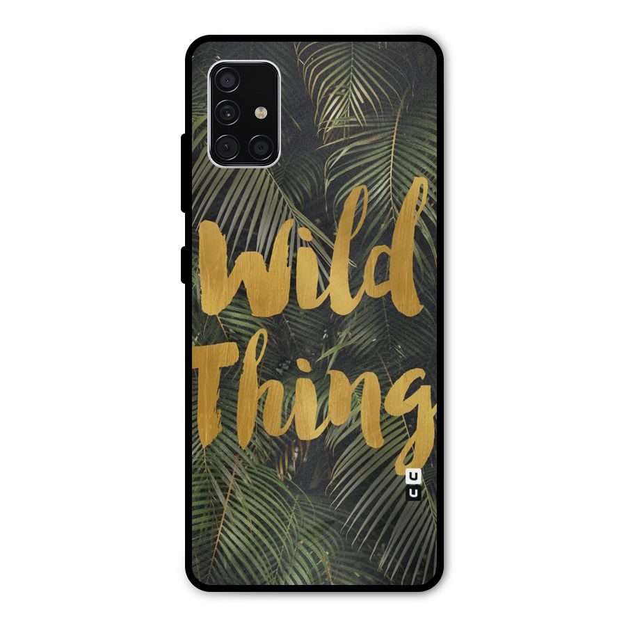 Wild Leaf Thing Metal Back Case for Galaxy A51