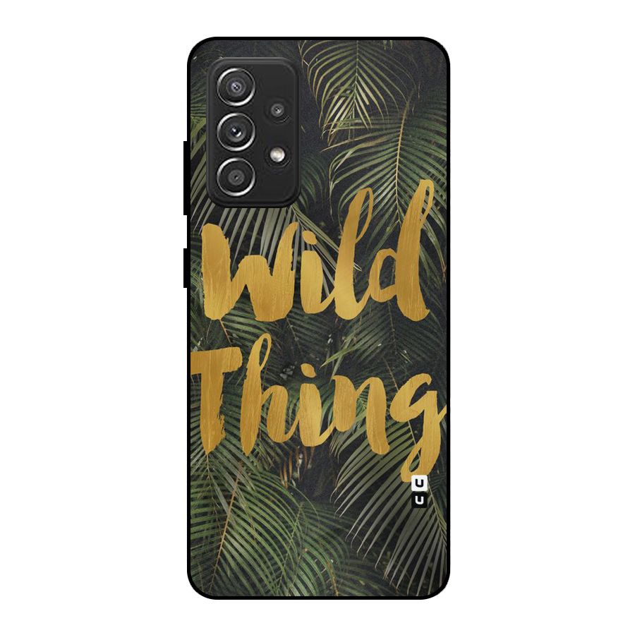 Wild Leaf Thing Metal Back Case for Galaxy A52