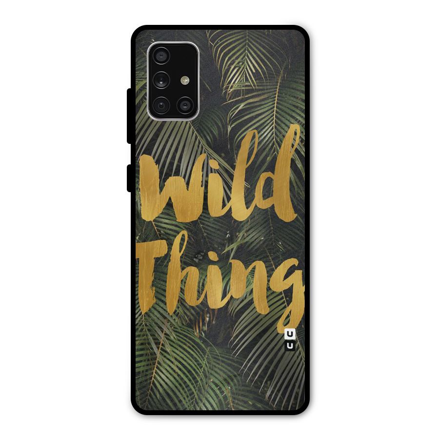 Wild Leaf Thing Metal Back Case for Galaxy A71
