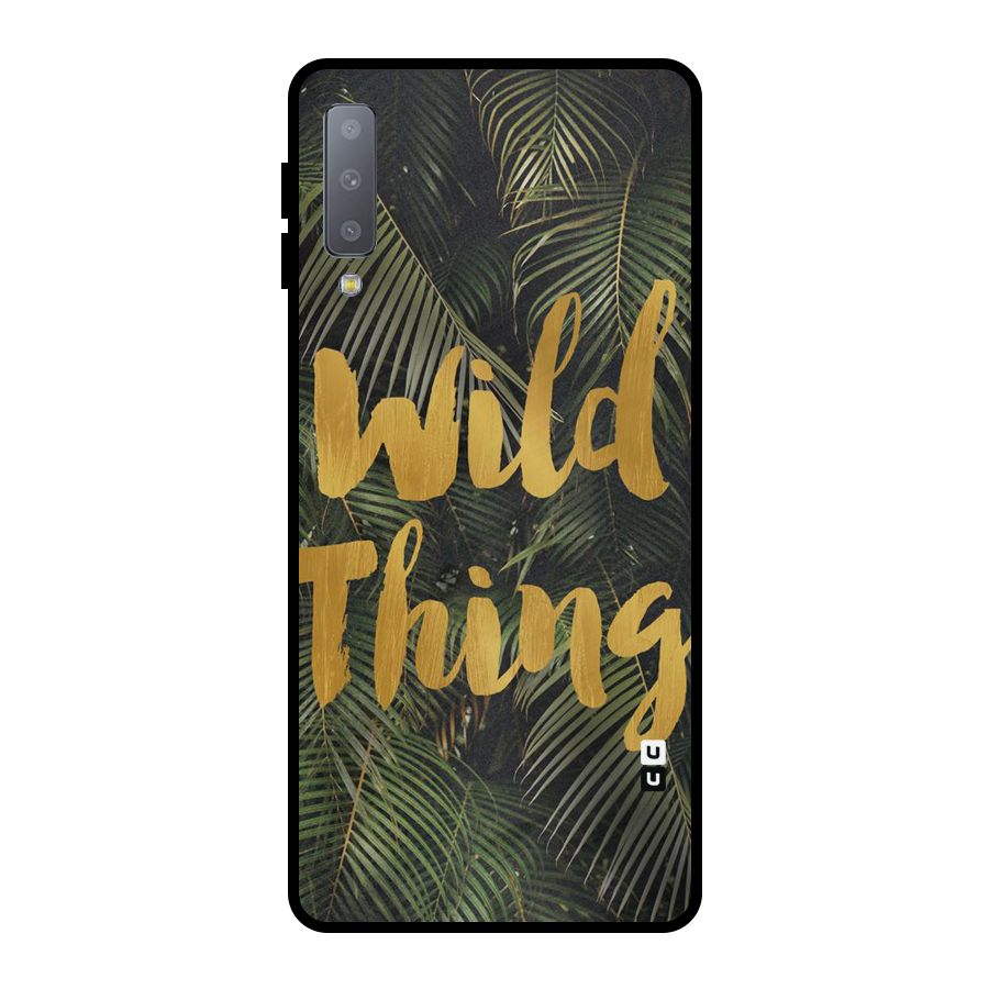Wild Leaf Thing Metal Back Case for Galaxy A7 (2018)