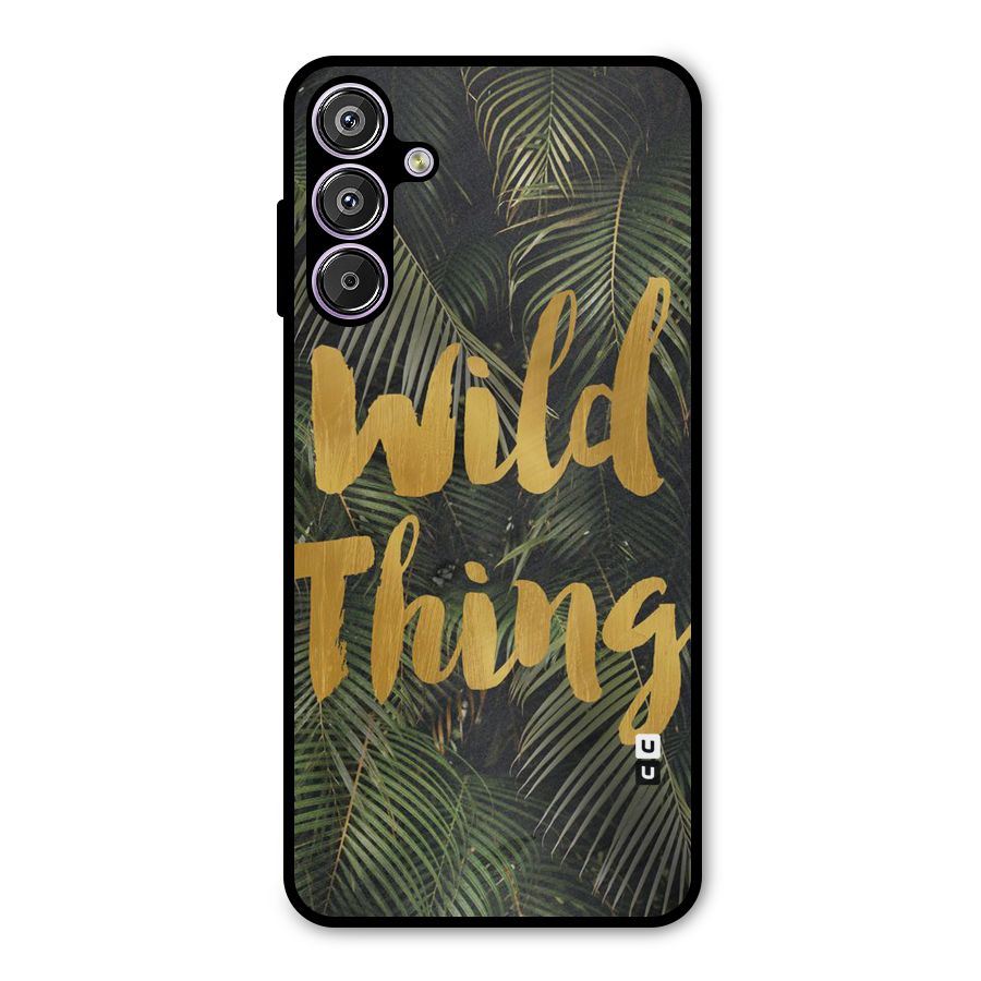 Wild Leaf Thing Metal Back Case for Galaxy F15