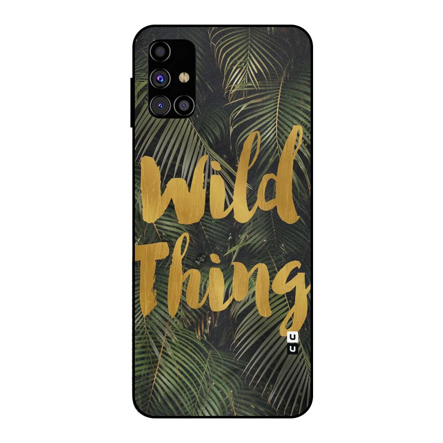 Wild Leaf Thing Metal Back Case for Galaxy M31s