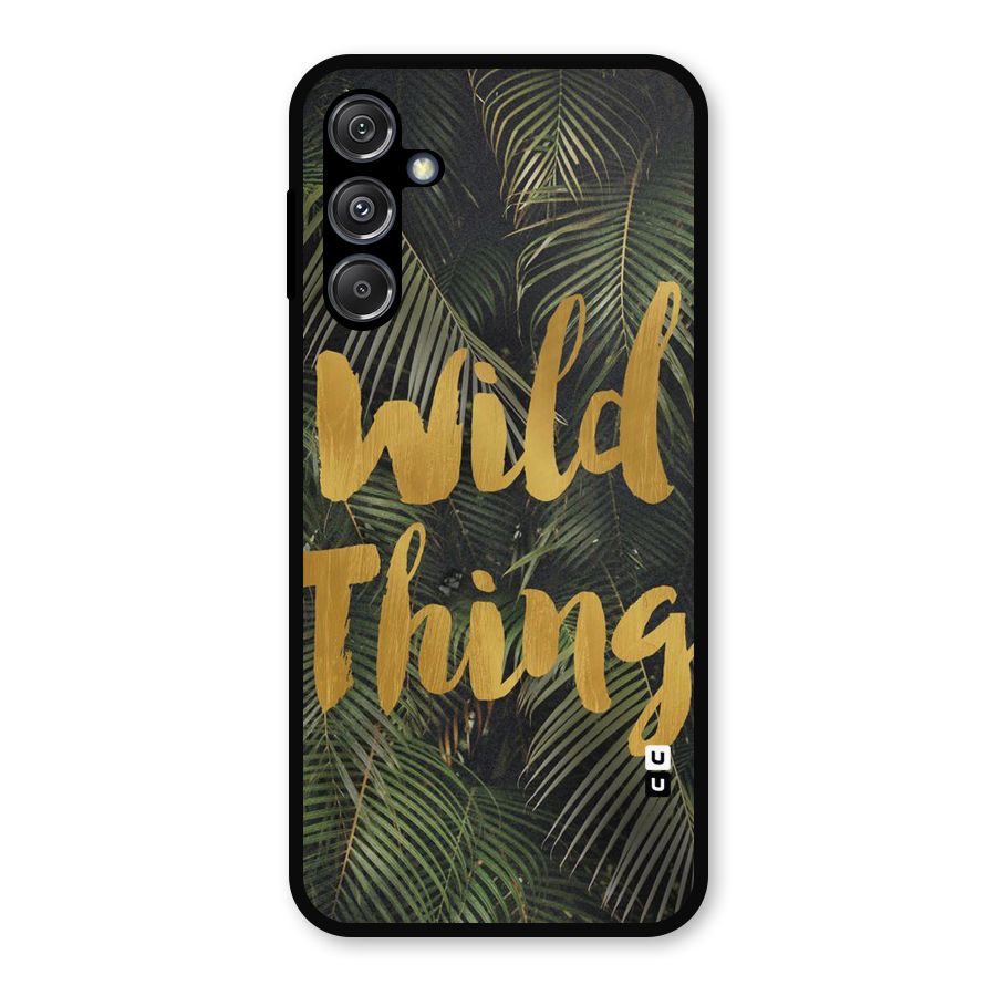 Wild Leaf Thing Metal Back Case for Galaxy M34 5G