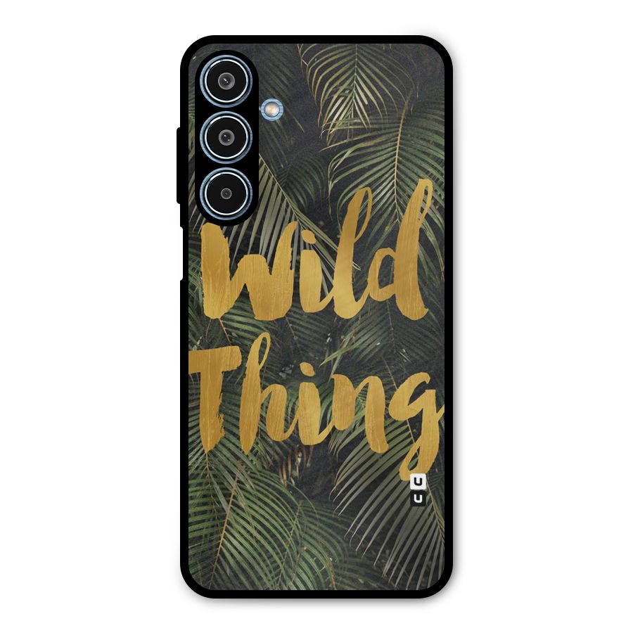 Wild Leaf Thing Metal Back Case for Galaxy M35