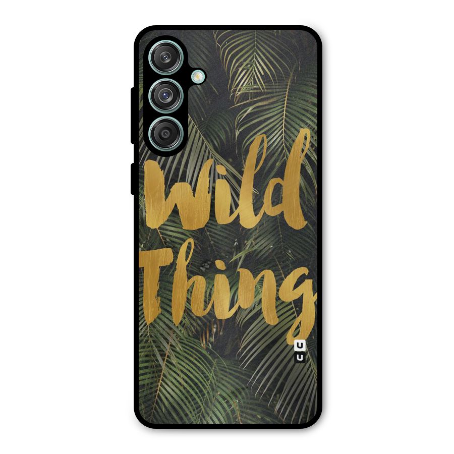 Wild Leaf Thing Metal Back Case for Galaxy M55 5G