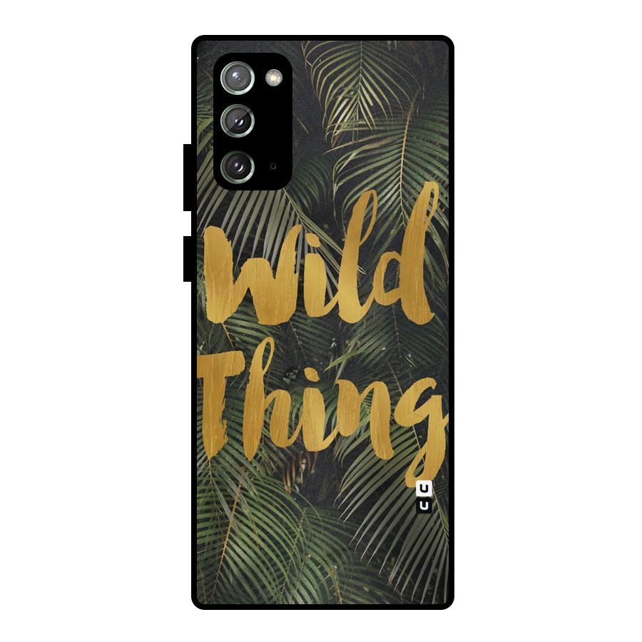 Wild Leaf Thing Metal Back Case for Galaxy Note 20