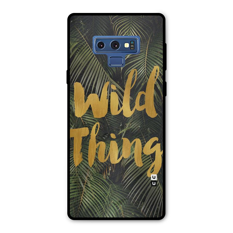 Wild Leaf Thing Metal Back Case for Galaxy Note 9