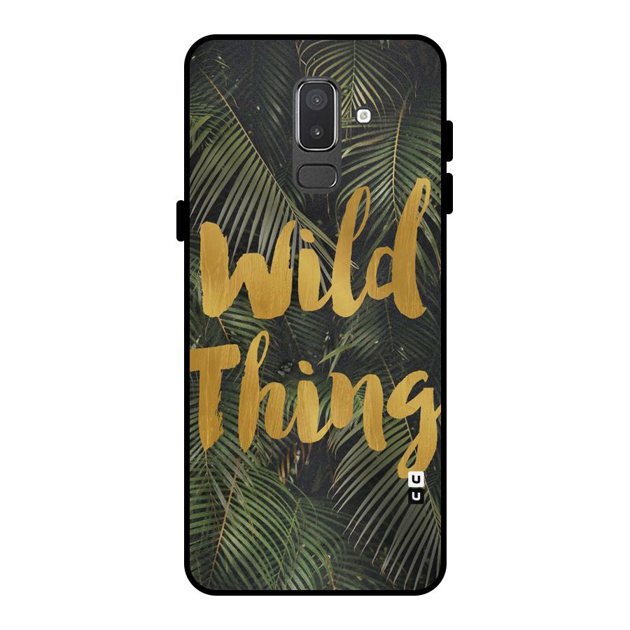 Wild Leaf Thing Metal Back Case for Galaxy On8 (2018)