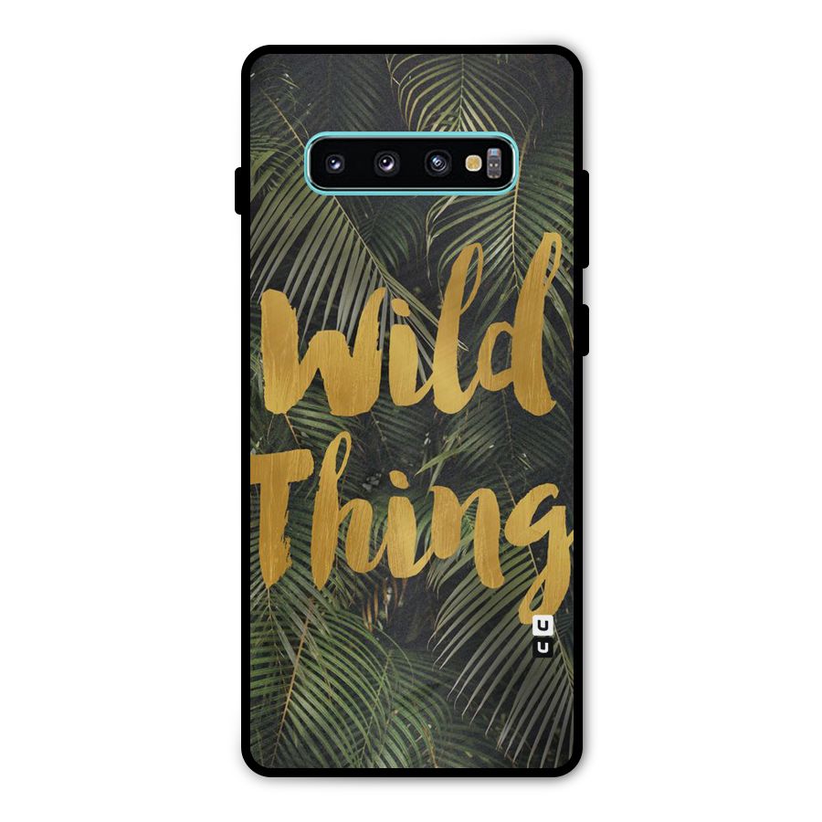 Wild Leaf Thing Metal Back Case for Galaxy S10 Plus
