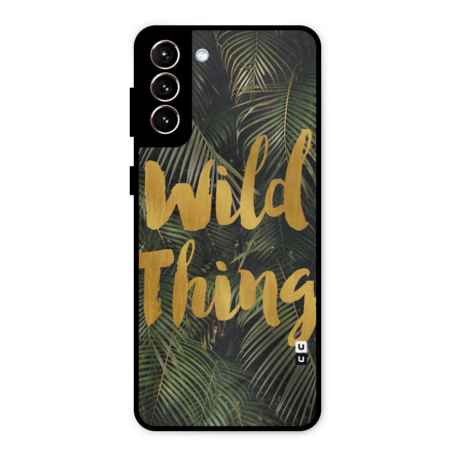 Wild Leaf Thing Metal Back Case for Galaxy S21 Plus
