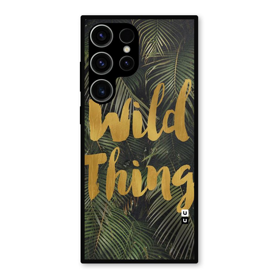 Wild Leaf Thing Metal Back Case for Galaxy S23 Ultra
