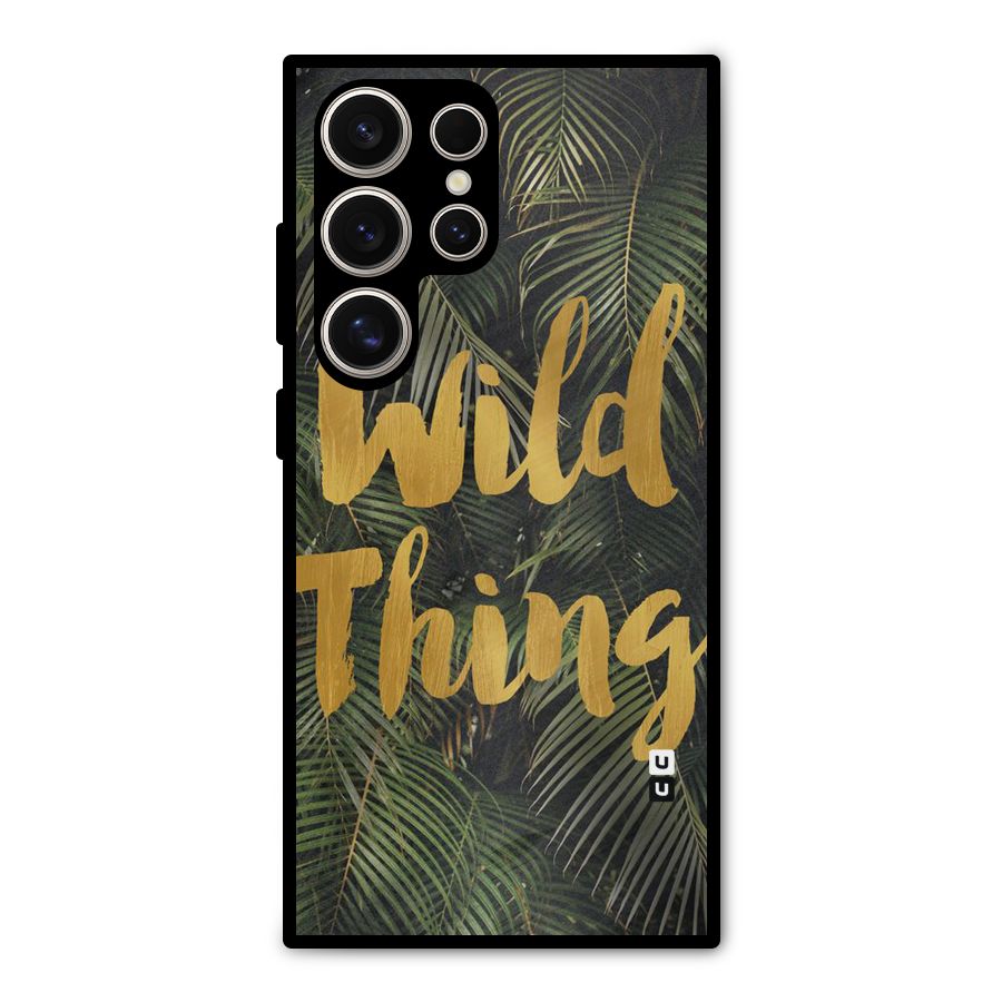 Wild Leaf Thing Metal Back Case for Galaxy S24 Ultra