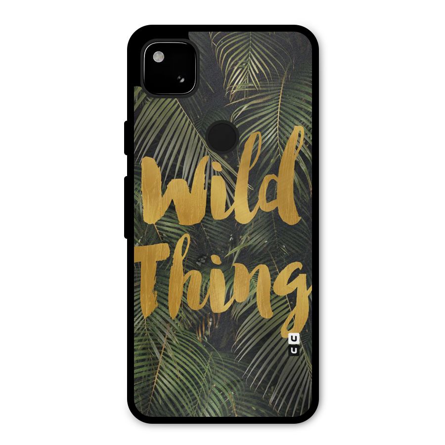 Wild Leaf Thing Metal Back Case for Google Pixel 4a