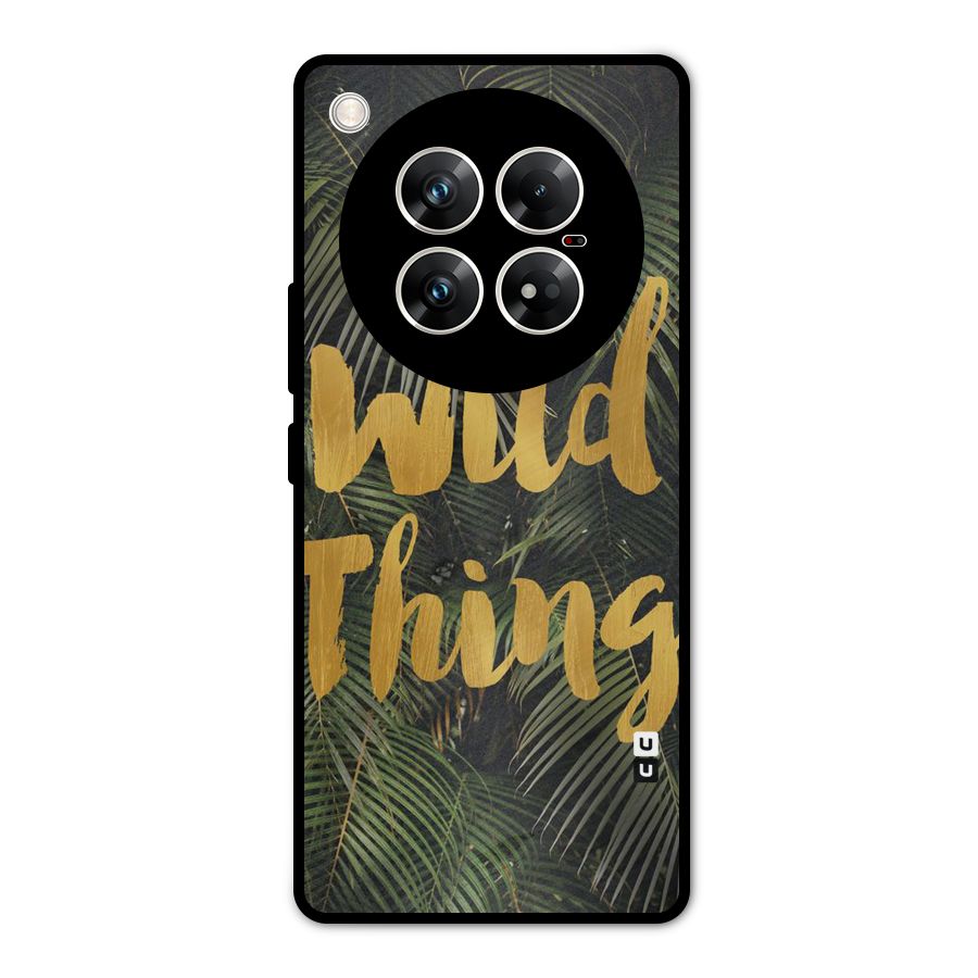 Wild Leaf Thing Metal Back Case for Infinix Zero 40 5G