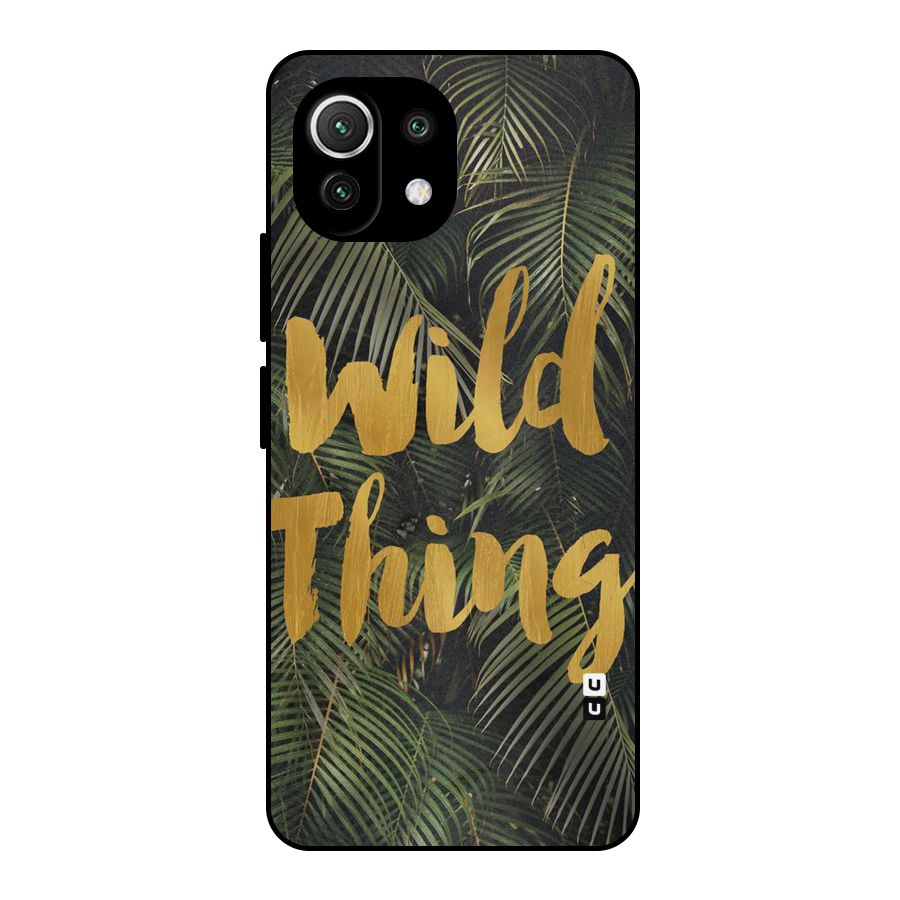 Wild Leaf Thing Metal Back Case for Mi 11 Lite NE 5G