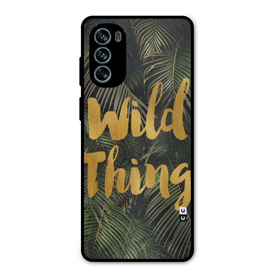 Wild Leaf Thing Metal Back Case for Moto G62