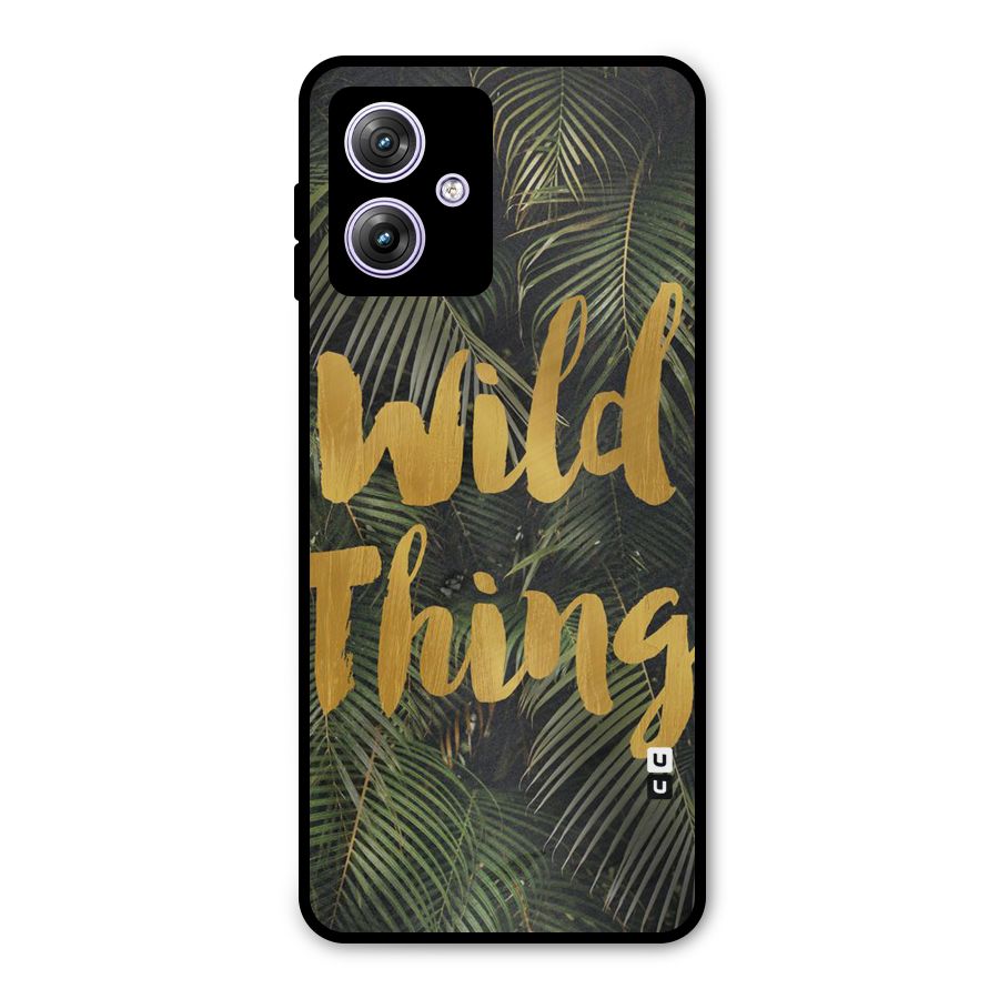 Wild Leaf Thing Metal Back Case for Moto G64