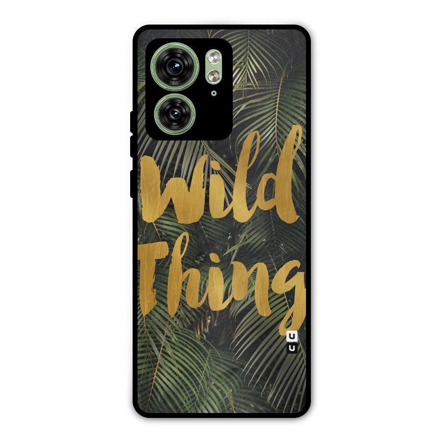 Wild Leaf Thing Metal Back Case for Motorola Edge 40 5G