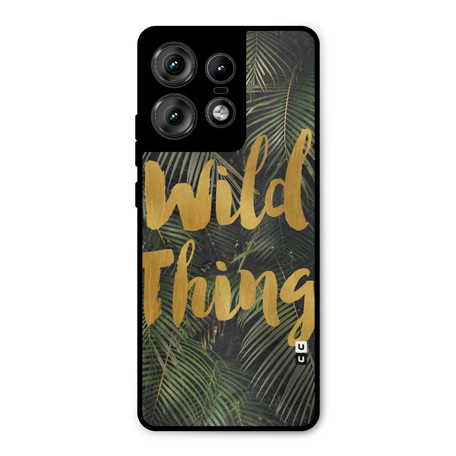 Wild Leaf Thing Metal Back Case for Motorola Edge 50 Pro