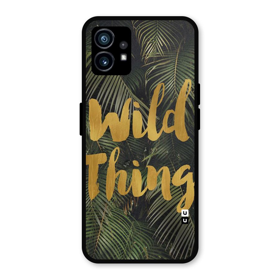 Wild Leaf Thing Metal Back Case for Nothing Phone 1