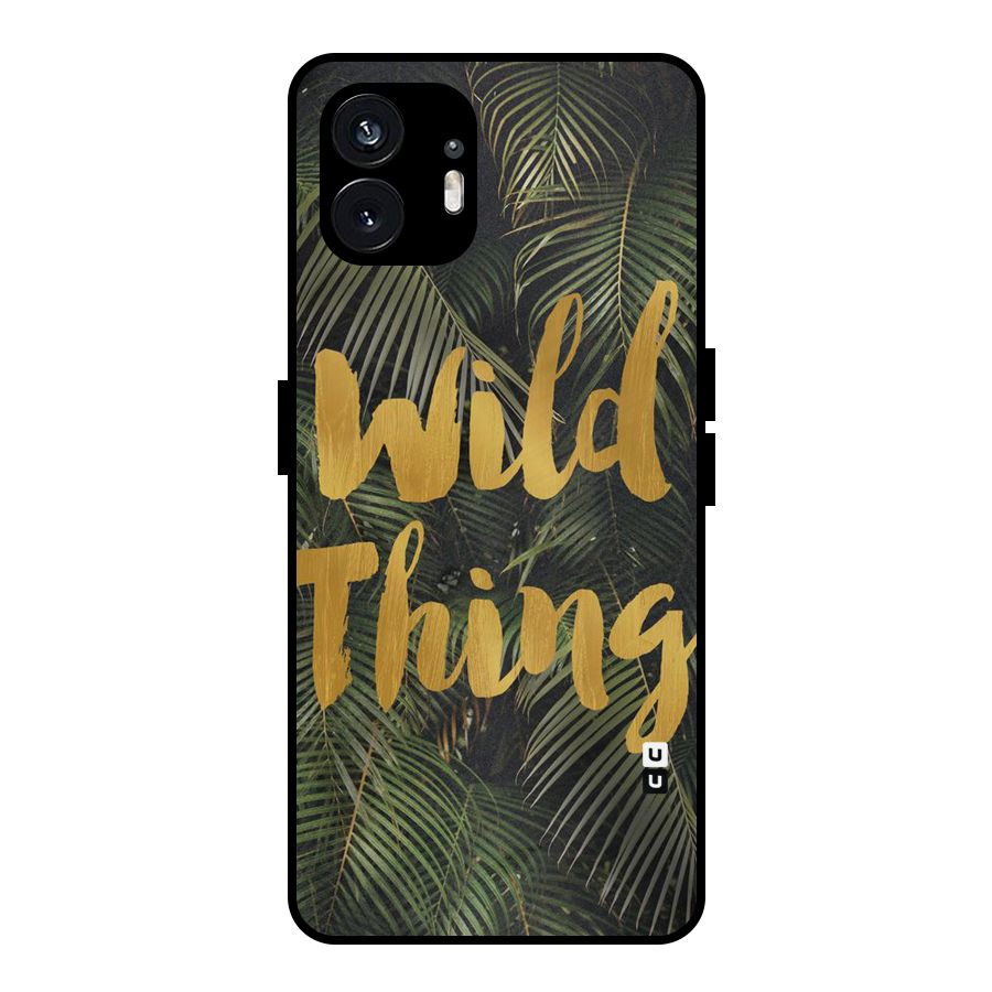 Wild Leaf Thing Metal Back Case for Nothing Phone 2