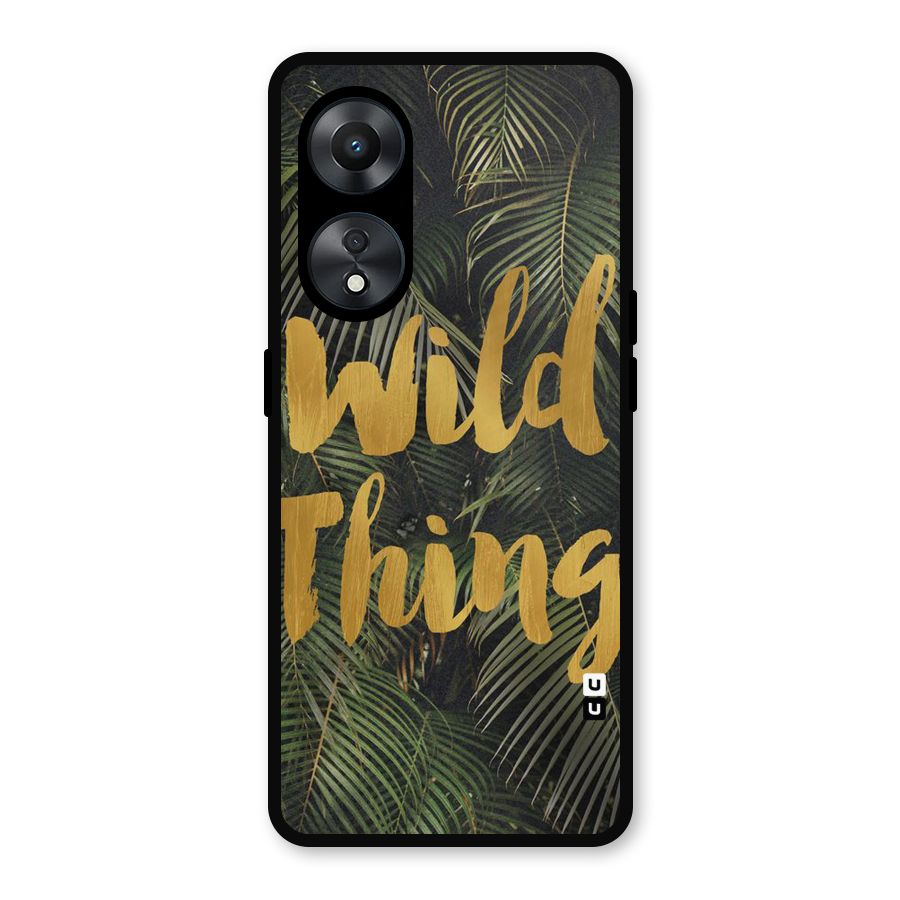 Wild Leaf Thing Metal Back Case for Oppo A78
