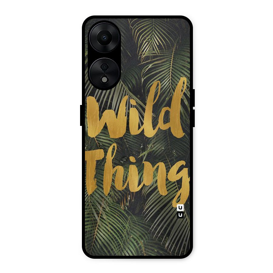 Wild Leaf Thing Metal Back Case for Oppo A78 5G