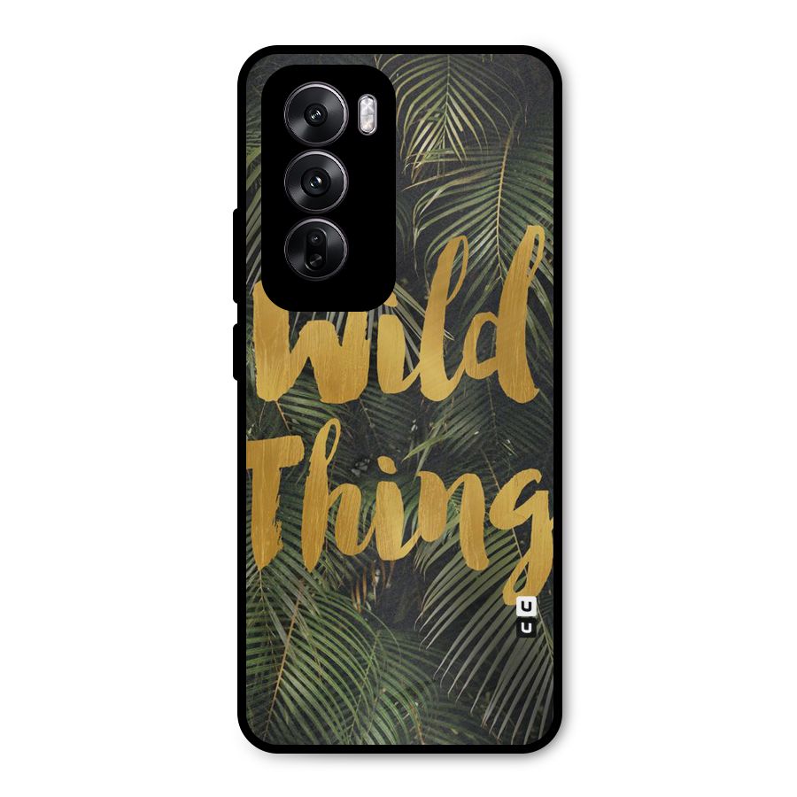 Wild Leaf Thing Metal Back Case for Oppo Reno12