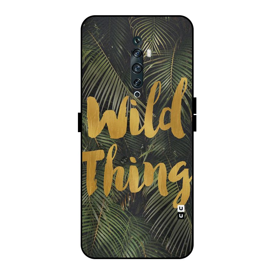 Wild Leaf Thing Metal Back Case for Oppo Reno2 F