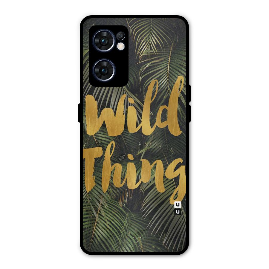 Wild Leaf Thing Metal Back Case for Oppo Reno7 5G
