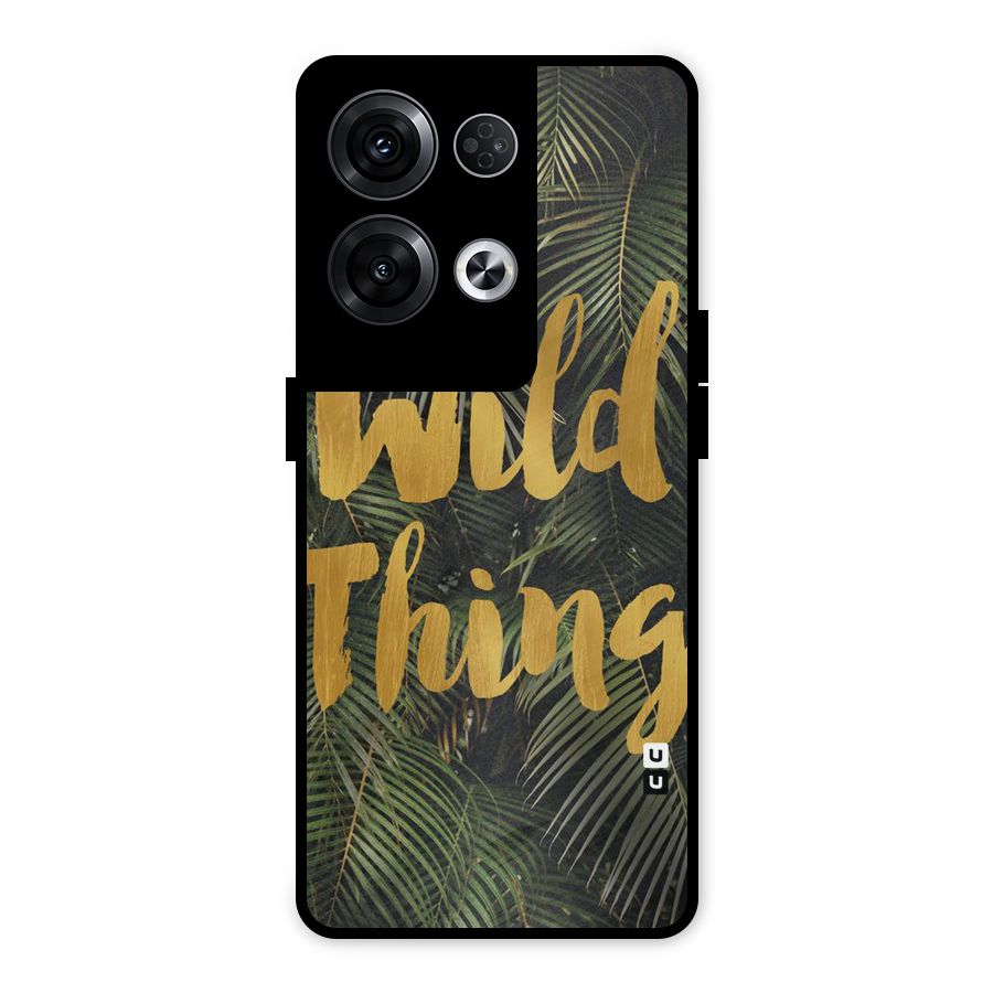 Wild Leaf Thing Metal Back Case for Oppo Reno8 Pro 5G