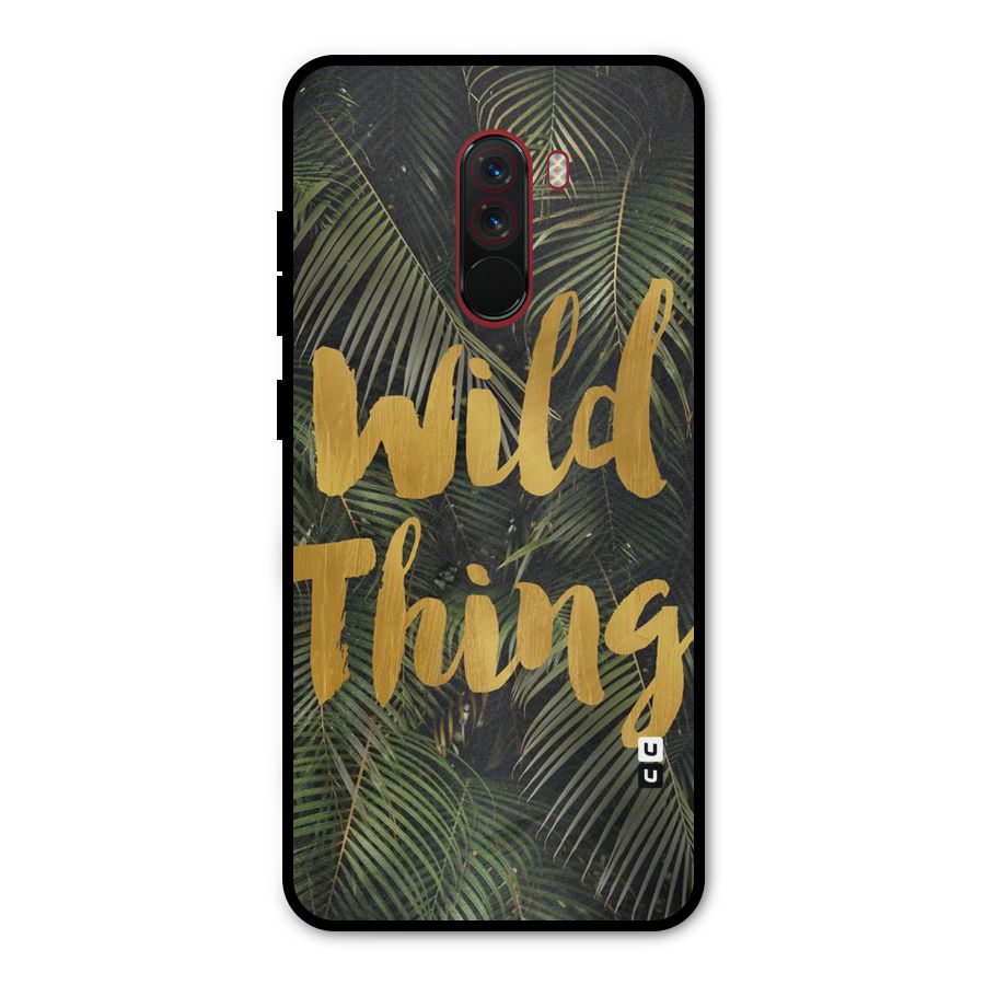 Wild Leaf Thing Metal Back Case for Poco F1